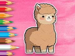 Oyunu Coloring Book: Cute Alpaca