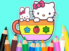 Oyunu Coloring Book: Kitty Cup