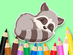 Oyunu Coloring Book: Baby Raccoon