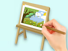 Oyunu Coloring Book: Paysage Drawing Board