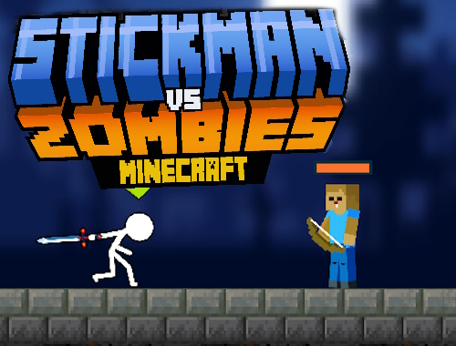 Çöp Adam Zombilere Karşı Minecraft .