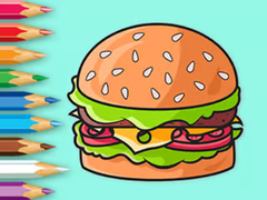 Oyunu Coloring Book: Delicious Hamburger