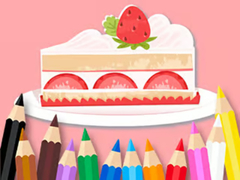 Oyunu Coloring Book: Strawberry Cake