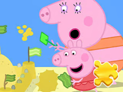 Oyunu Jigsaw Puzzle: Peppa Pig Making Sand