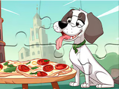 Oyunu Jigsaw Puzzle: Dog Eating Pizza