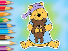 Oyunu Coloring Book: Winnie With Toy Bear