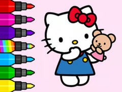 Oyunu Coloring Book: Hello Kitty Teddy Bear