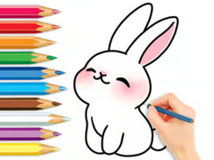 Oyunu Coloring Book: Cute Rabbit