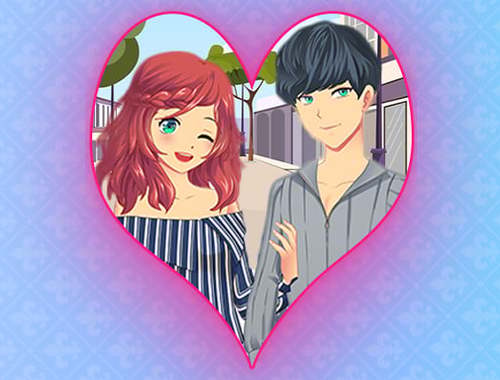 Romantik Anime Çiftleri Giydirme Oyunu .