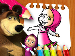 Oyunu Masha & the Bear Coloring Book