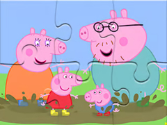 Oyunu Jigsaw Puzzle: Peppa Pig Muddy Puddles