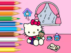 Oyunu Coloring Book: Hello Kitty Rainy Day