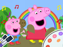 Oyunu Coloring Book: Peppa Pig Muddy Funny