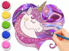 Oyunu Coloring Book: Glowing Unicorn