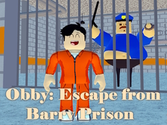 Oyunu Obby: Escape from Barry Prison