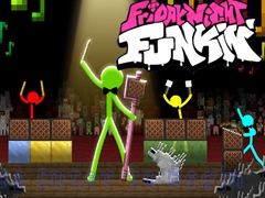 Oyunu FNF Rush E : Animation vs. Minecraft