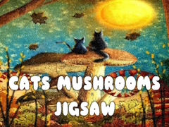 Oyunu Cats Mushrooms Jigsaw