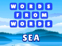 Oyunu Words from words: Sea