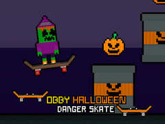 Oyunu Obby Halloween Danger Skate