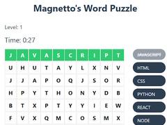 Oyunu Magnetto's Word Puzzle