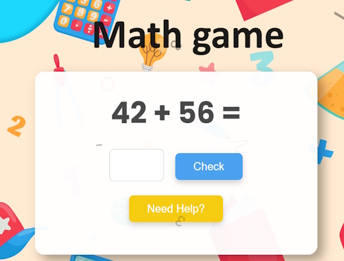 Matematik oyunu .