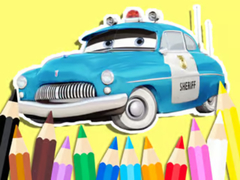 Oyunu Coloring Book: Cars Sheriff