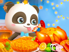 Oyunu Jigsaw Puzzle: Little Panda Thanksgiving Feast