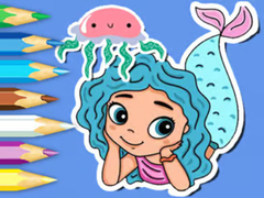 Oyunu Coloring Book: Jellyfish Mermaid