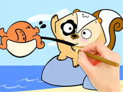 Oyunu Coloring Book: Fishing Surprise