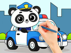 Oyunu Coloring Book: Police Panda