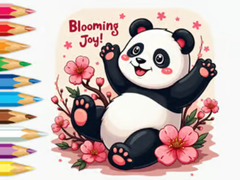 Oyunu Coloring Book: Little Panda Cherry Blossoms