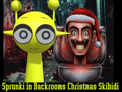 Oyunu Sprunki in Backrooms Christmas Skibidi 