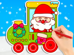 Oyunu Coloring Book: Christmas Train