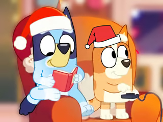 Yapboz: Mavi Noel Partisi .