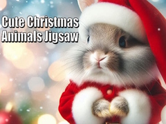 Oyunu Cute Christmas Animals Jigsaw