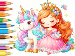 Oyunu Coloring Book: Unicorn Secret Whisper