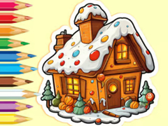 Oyunu Coloring Book: Christmas Candy House