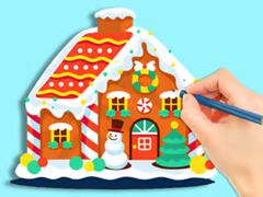 Oyunu Coloring Book: Gingerbread Hut