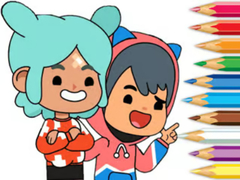 Oyunu Coloring Book: Toca Boca Friends