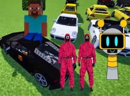 Minecraft Squid Sprunki Drift Multiplayer.