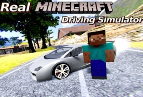 Gerçek Minecraft Sürüş Simülatörü 