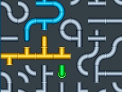 Oyunu Connect The Pipes Water Puzzle