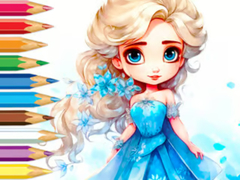 Oyunu Coloring Book: Frozen Princess