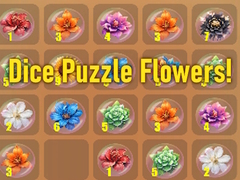 Oyunu Dice Puzzle Flowers!