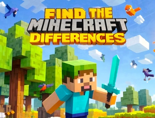 Farklılıkları bulun: Minecraft .