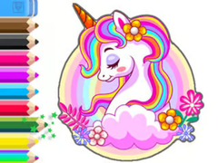 Oyunu Coloring Book: Unicorn Garden