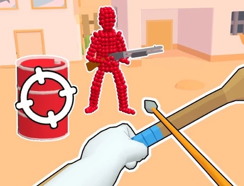 Stickman Archer: Reds'te ok atışları .