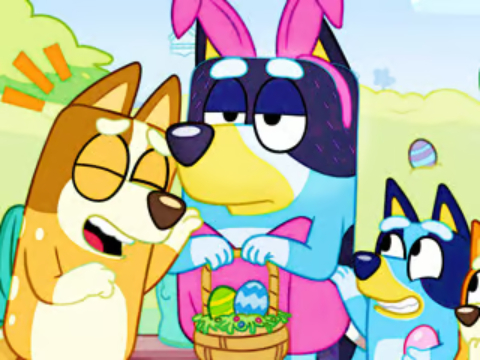 Yapboz Bulmaca: Bluey Paskalya Kıyafet 