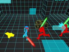 Oyunu Stickman Neon Sword Fighting