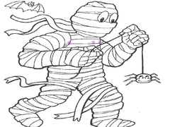 Oyunu Mummy Coloring Book